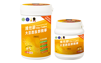 vitacodes-維他顧-大豆胜肽-陳月卿-養生達人-推薦-優質植物性-蛋白質-肌少症-大豆-黃豆-玉山獎-國家人氣品牌獎-金項獎-雙A認證-AA認證