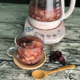 北鼎粉漾美顏壺_大侑料理_洛神雪梨百合銀耳湯