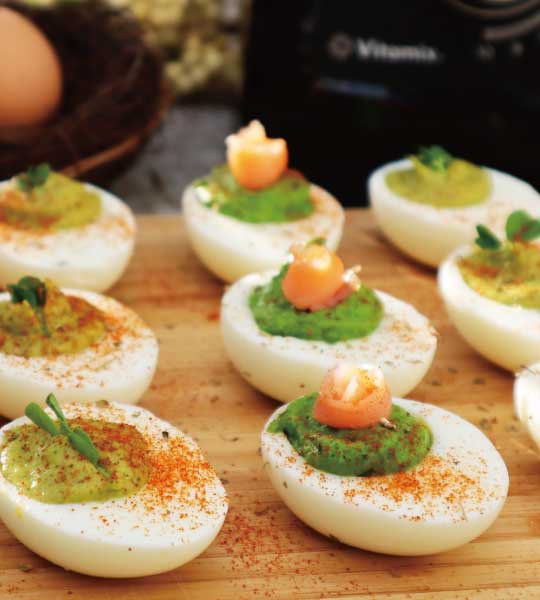 酪梨鮭魚魔鬼蛋-VitamixS30調理機-大侑料理-食譜-萬聖節