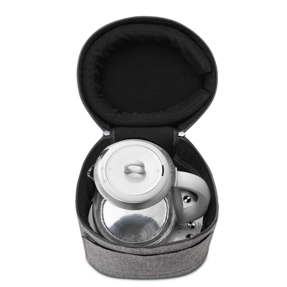 美顏壺放在北鼎烹煮壺旅行包中