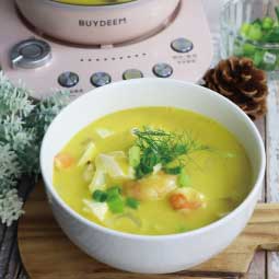 VitamixS30調理機-大侑料理-食譜-南瓜海鮮豆腐煲-北鼎粉漾美顏壺