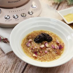 北鼎粉漾美顏壺-食譜-燉盅料理-玫瑰紅棗桂圓小米粥-255px