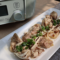 -北鼎多功能蒸燉鍋食譜-電鍋-蒸鍋-杏鮑菇雞肉