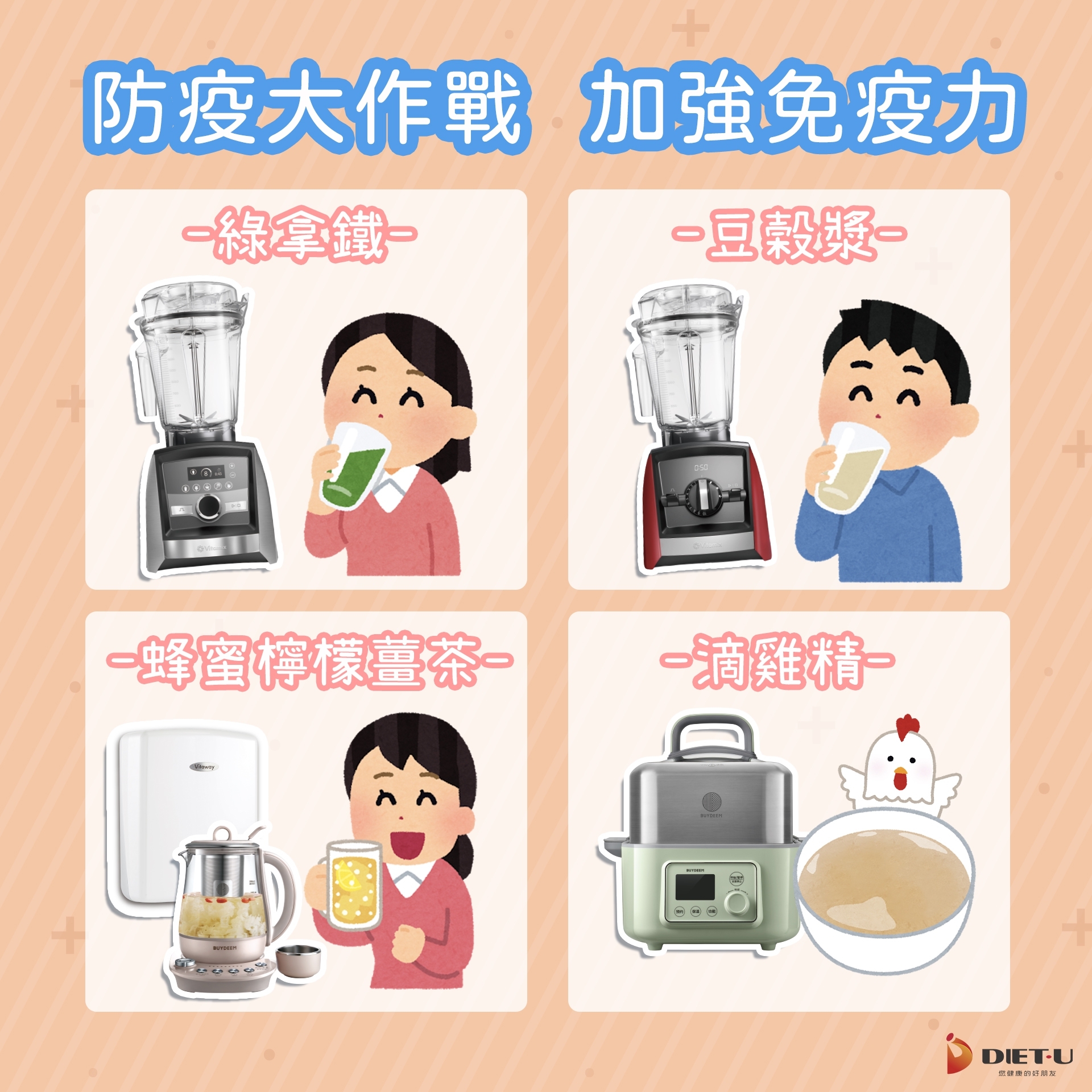 大侑防疫懶人包-防疫大作戰-在家自煮食-綠拿鐵-精力湯-陳月卿-優格-Vitamix超跑級調理機-北鼎粉漾壺-橘寶清洗液-Vitaway好水-大豆胜肽-肺炎-covid19-新型冠狀病毒--戴口罩消毒