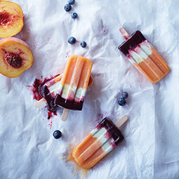 Vitamix調理機-陳月卿-冰棒-自製甜點-孩子點心-水蜜桃-藍莓-冰品-抹茶