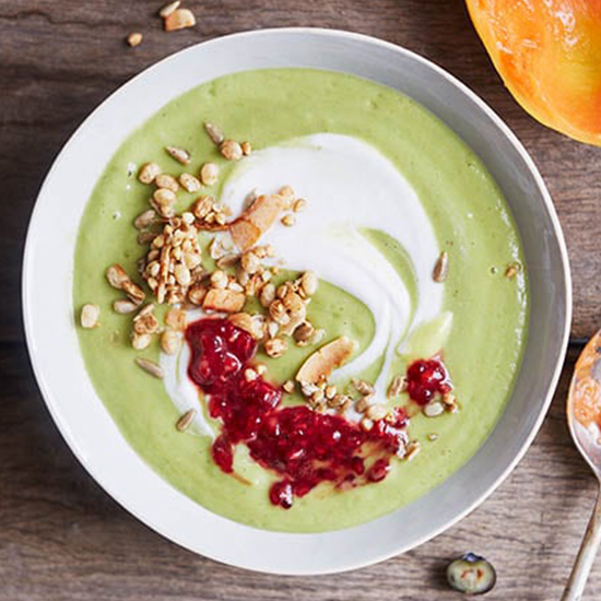 Vitamix調理機-陳月卿-甜點-健康飲食-綠拿鐵-果昔-果席碗