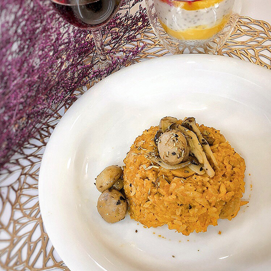 Vitamix調理機-陳月卿-超跑級調理機-A3500i-A2500i-燉飯-菇類料理-紅酒燉飯-情人節餐點-食譜