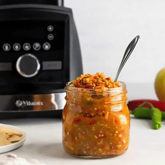 Vitamix調理機-A2500i-A3500i-超跑級調理機-北鼎-BUYDEEM-多功能蒸燉鍋-陳月卿-養生達人-食譜-夏天-醬料－蘋果蒜味辣醬