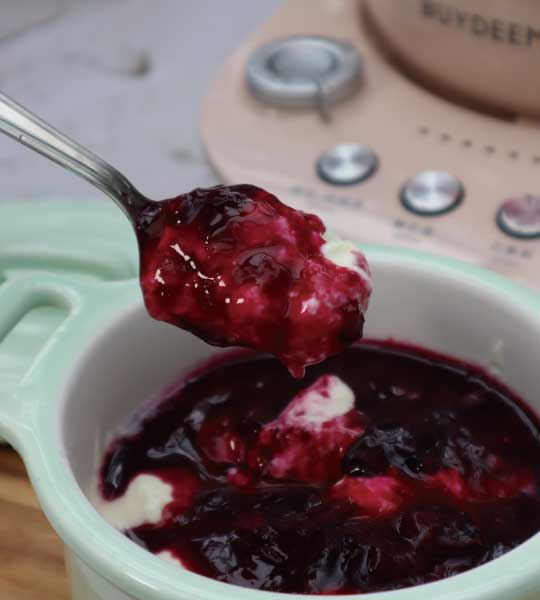 BUYDEEM-北鼎-多功能蒸燉鍋-燉鍋-陳月卿-養生達人-食譜--免開火-免顧火-助孕湯-備孕-好孕-懷孕-藍莓希臘優格