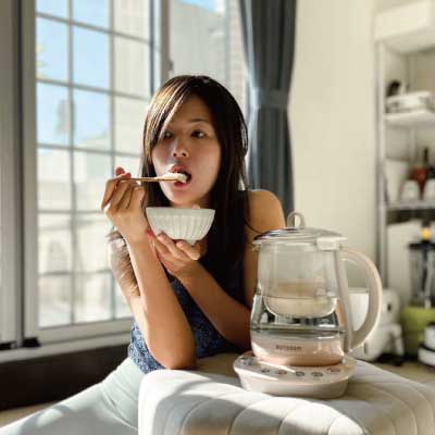 BUYDEEM-北鼎-粉漾-烹煮壺-one用壺-BUYDEEM-陳月卿-養生達人-食譜-免開火-免顧火-過敏-粥-茶-營養-養生-小米紅棗粥-蔬食-vegan-洋甘菊-黑豆茶-保養-春秋季節交替