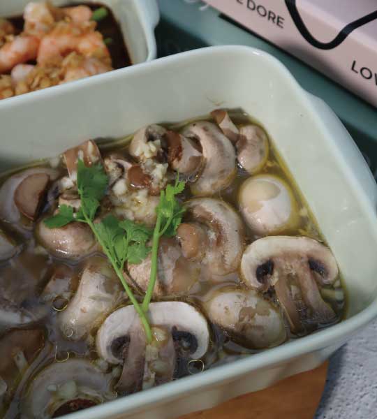 BUYDEEM-北鼎-多功能蒸燉鍋-燉鍋-陳月卿-養生達人-食譜--免開火-免顧火-泰式檸檬魚-蒸魚-鮮蝦蘆筍-奶油蘑菇