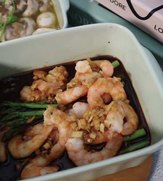 BUYDEEM-北鼎-多功能蒸燉鍋-燉鍋-陳月卿-養生達人-食譜--免開火-免顧火-泰式檸檬魚-蒸魚-鮮蝦蘆筍