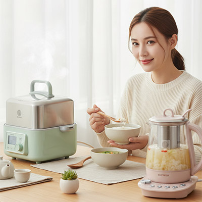 皮蛋瘦肉粥_北鼎粉漾壺_感冒_提升免疫力